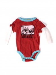 Rowdy Sprouts Nirvana onesie, $38